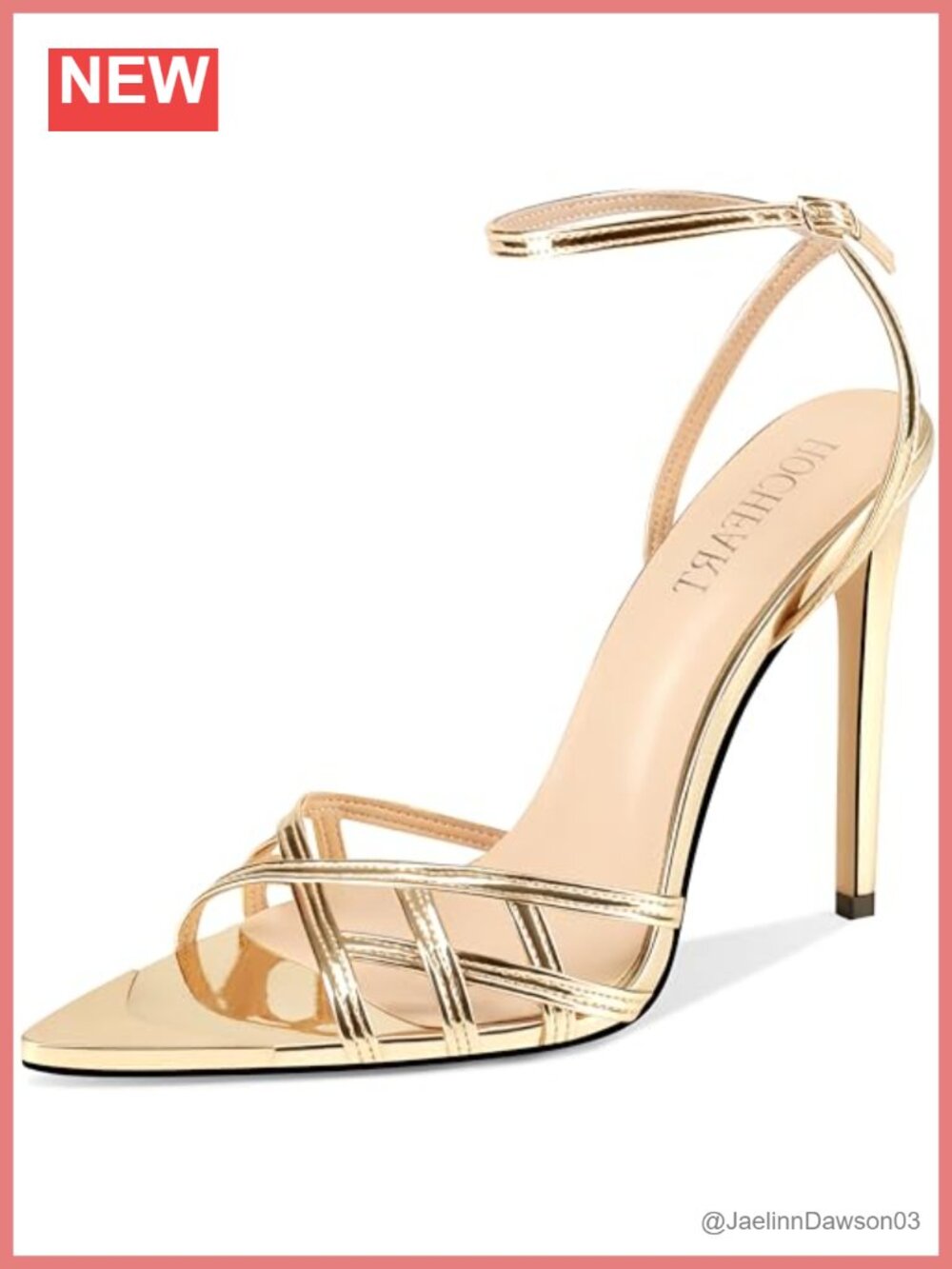 Strappy Lace Up Stiletto Heels Pointed Open Toe Ankle Strap Dressy Sandals PU